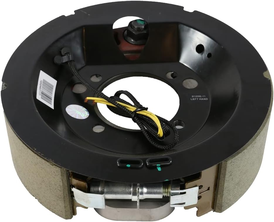 12-1/4" x 3-3/8" Left-Hand Electric Brake Assembly for 8K-9K Dexter & Lippert Axle 4-Bolt Replaces Dexter K23-434-00