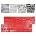 Concrete Stamps Mat Seamless Wall Mold with Handles DIY Stone Imprinting Stamp Pad Concrete Texture Skin with Wood Grain, Floor Tiles Patterns for Driveways, Patios, Interior Floors(25.6 * 11.8in)