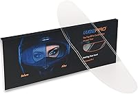 Vista 8 de Visera de casco de motocicleta con película antivaho – Inserto antivaho para protector facial del casco, visera transparente resistente a la niebla