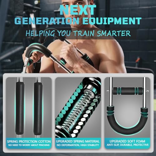 HUPIRCT Twister Arm Trainer, 30-110lb Adjustable Chest Workout Equipment, Multi-Muscle Group Training, Portable Power Twister Bar, Detachable Design, Unisex and Suitable for Home and Gym Use by HUPIRCT - Image 6