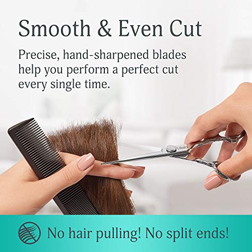 Lilexo Hair Cutting Scissors - Razor Sharp Professional Hair Scissors, 6.5" Hair Shears; Scissors For Hair; Premium Japanese Stainless Steel Barber Haircut Scissors For Hairdressing And Trimming #TOP1