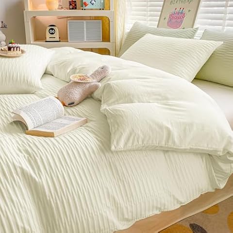 WONGS BEDDING Seersucker Duvet Cover Set Cover