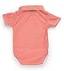 Baby Trachten Body Kariert mit Kragen und Stick – Volksfest und Hochzeit Kurzarm Body für Jungen und Mädchen – Trachtenbody Joshua (Rot/Weiss, 86/92)