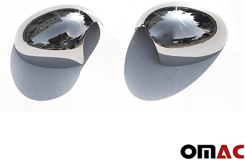 Miniatura 6 de OMAC Tapas de cubierta de espejo lateral para Mini Cooper Coupe R58 2013-2015 acero inoxidable 2x