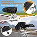 PAMASE Waterproof Bike Seat Cover - Outdoor City Road Bike Saddle Rain Cover, 2pcs Bicycle Cushion Protector with Drawstring & Storage Bag for Dust Resistant -15.7 * 15in