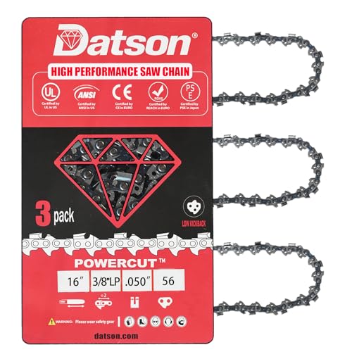 16" chainsaw chain blade Replacement for Earthwise For Oregon S56,For Husqvarna 531300446,585422156,H37-56 For Stihl 3636 005 0056, 63PM356E,Power Care Y56 For Trilink CL15056TL2 For Makita E-00256