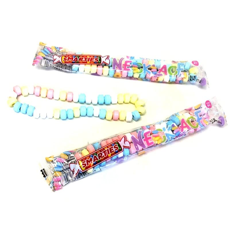 Smarties Candy Necklaces 12" - Case of 24