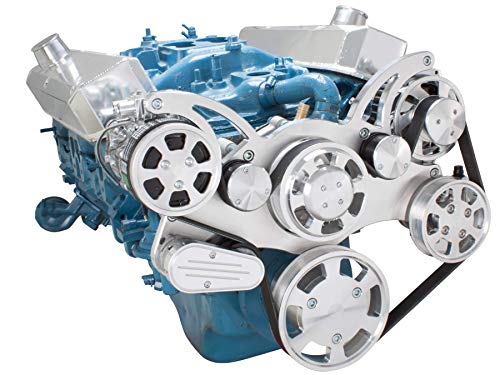All Inclusive Serpentine System for Small Block Chrysler 318 340 360 MOPAR Engines