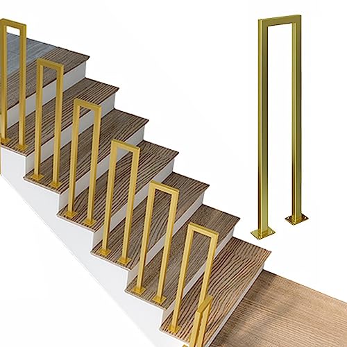 Rénovation d'escalier moderne avec balustres de garde-corps carrés à visser
