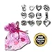 Timeline Treasures European Charm Bracelet Charms and Beads For Women, DIY Jewelry, Happy Hearts