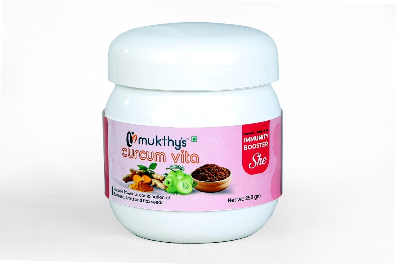 CURCUMVITA-Homemade 100% vegetarian food supplement for immunity(Woman) (500)-picture-14