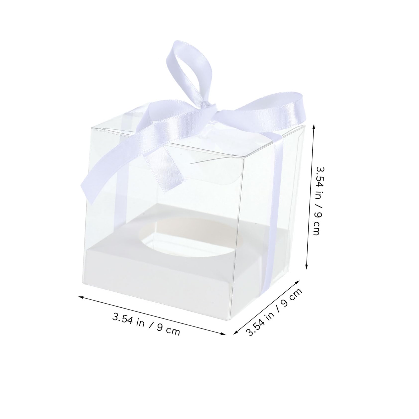 PRETYZOOM 30pcs Translucent Cake Boxes Window Small Cake Boxes for Birthday Wedding Party