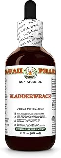 Bladderwrack (Fucus Vesiculosus) Dry Entire Plant Glycerite, Made in Hawaii, All Natural, Vegan, Lab Tested Alcohol-Free Liquid Extract - 2 fl.oz