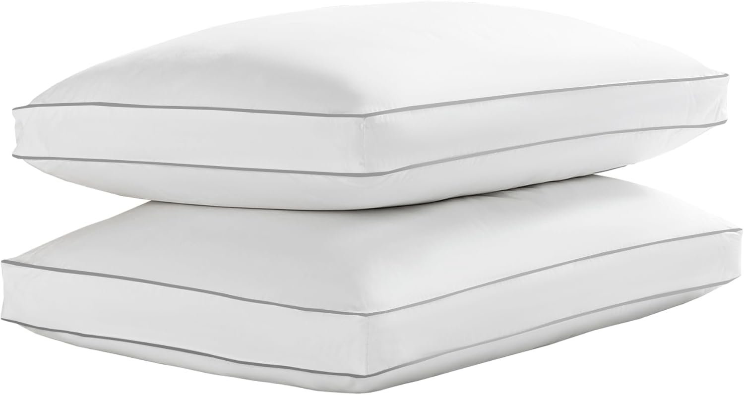 Set 2 Almohadas Fibra Poliéster Queen Firmeza Media
