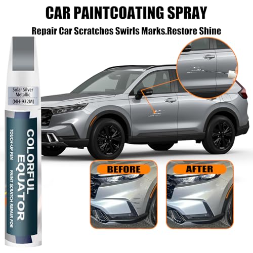 Image of Car Touch Up Paint(NH-932M Solar Silver Metallic) for Honda OEM Color Match