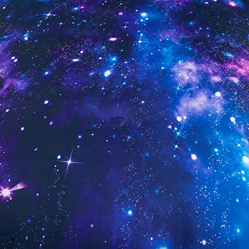 Ninenine Purple Galaxy Space Bedding Sets Twin Size For Teen Women, Girls Blue Purple Comforter Set Printed With 1 Comforter 1Pillowcase #TOP1