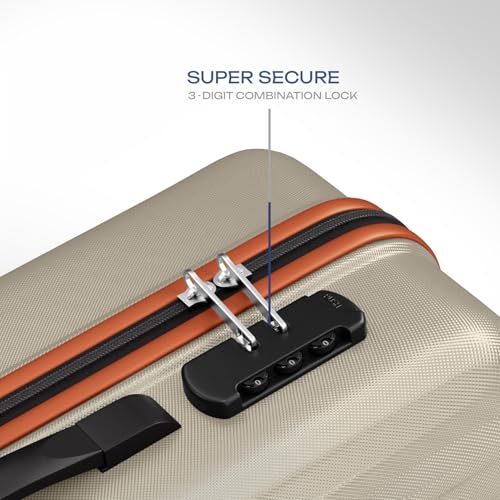 Image of Safari Astra Neo 8 Wheels Set of 3 Trolley Bags, Hard Case Polycarbonate, 360 Degree Wheeling Carry on & Check-in Luggage for Men & Women, Suitcase for Travel, Trolley Bags for Travel, Champagne