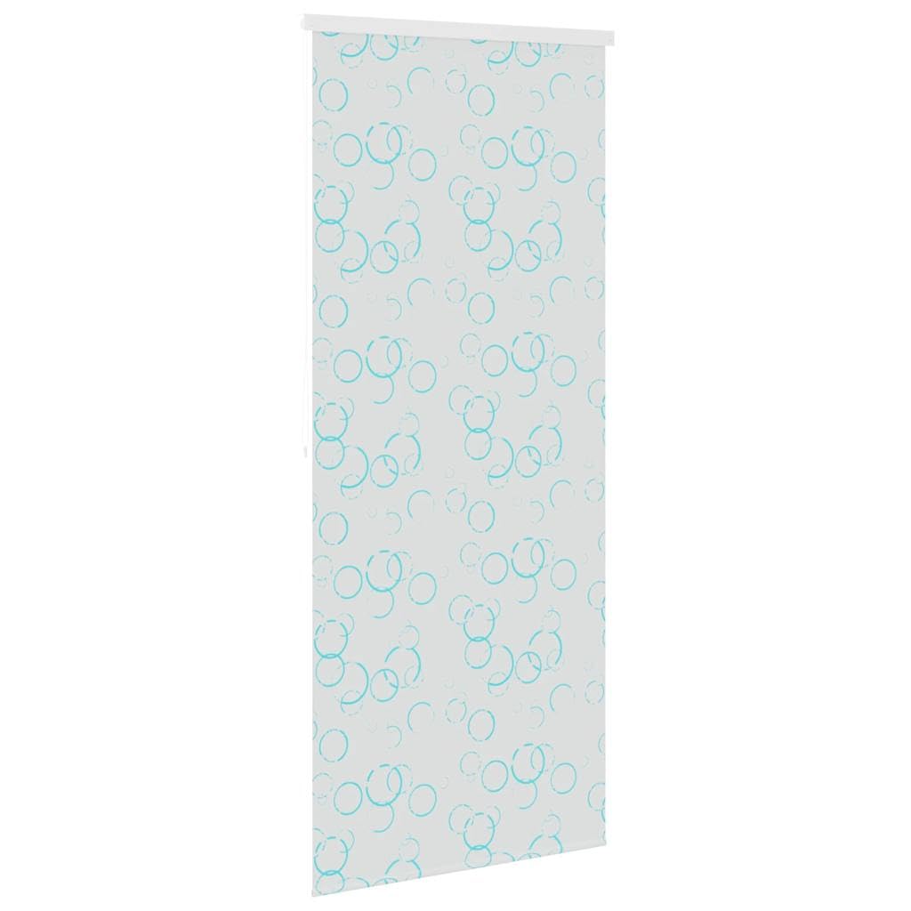 Cortina de ducha enrollable de 120 x 240 cm, diseño de burbujas, 100% EVA con piezas de aluminio, impermeable y de secado rápido, con cordón de tracción a la derecha o izquierda, incluye