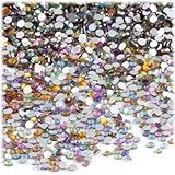 The Crafts Outlet 1440-Piece Round Rhinestones, 3mm, Pastel Assortment