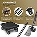 Furniture Movers with Wheels & Lifter Kit by ONEON, 1 1/4