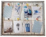 Material: Holzrahmen mit dekorativem Holz Hintergrund