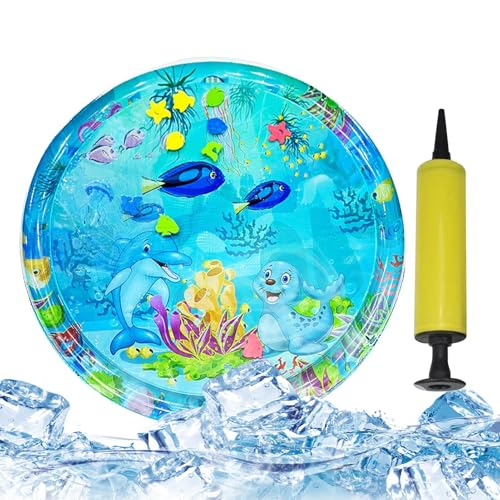 Cama de agua para mascotas, tapete de juego para gatos, relleno de agua, almohadilla inflable de refrigeración con bomba gruesa a prueba de fugas para perros, mascotas, animales domésticos