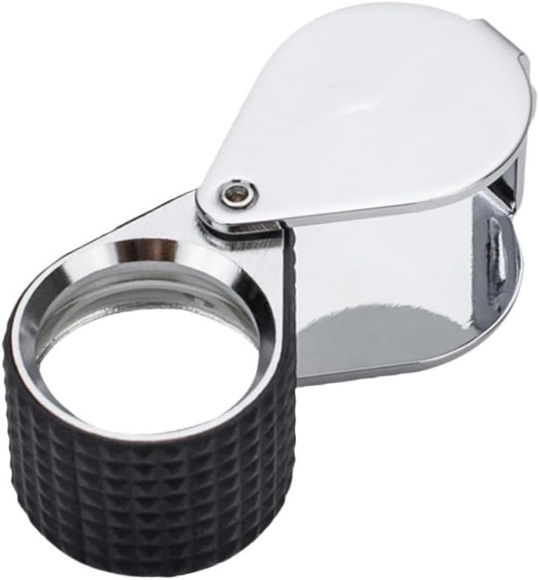 LED 10X-60X Illuminated Magnifier Loupe Inspection Jewelry for Diamond