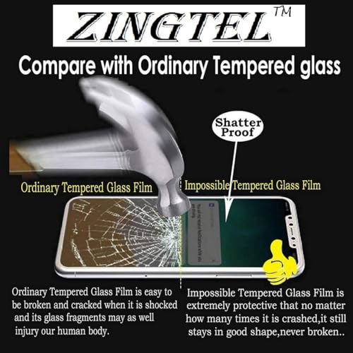 Image of Screen Guard, Flexible, Shatterproof 9H Nano Fiber, Not a Tempered Glass, Not Edge to Edge, Hammerproof Impossible ScreenGuard for LENOVO TAB V7