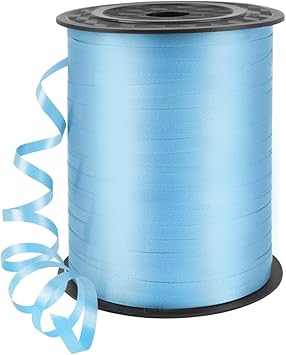 500 Yards Curling Ribbon for Gift Wrapping, 3/16" Balloon String for Christmas Valentine Birthday Wedding Party Festival Decoration, Crafts, Flower Bouquet(Solid Light Blue)