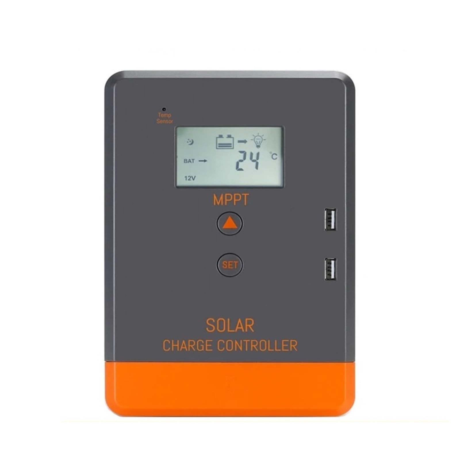 Solar Charge Controller, 20A 30A 40A MPPT Solar Charge Controller 12V 24V Auto LCD Regulator Fit For AGM Gel Flooded And Lithium Batteries(40A)