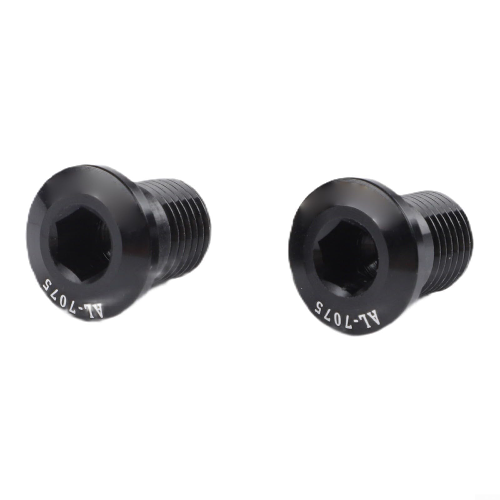 Crabop 2 Pack M10 P1.0 Aluminium Alloy Bolts for Rear Derailleur Hanger and Chain Tensioner Mounting on Road MTB Bikes (Black)