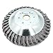 Produktbild Buwico Wildkraut Fugenbürste Unkrautbürste, 6/8 Zoll Rotary Weed Brush, Stahldraht Unkrautscherkopf, Joint Twist Disc Stahldraht Zopf-Kegelbürste, Durchmesser 150mm/200mm, Innenloch 25.4mm (8 Zoll)
