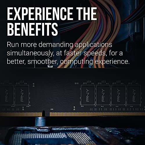 Image of PNY Performance 32GB DDR4 DRAM 3200MHz (PC4-25600) CL22 (Compatible with 2666MHz, 2400MHz or 2133MHz) 1.2V Desktop (DIMM) Computer Memory - MD32GSD43200-TB