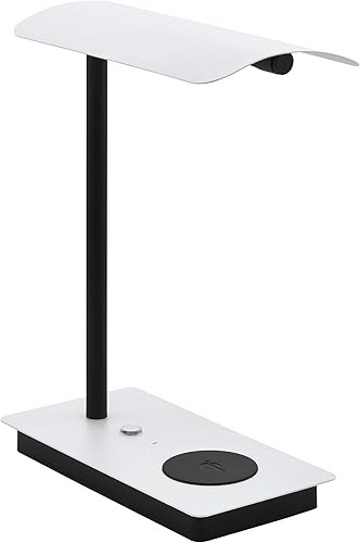 Eglo Lampe de chevet LED Arenaza, lampe de table dimmable pour bureau avec touch