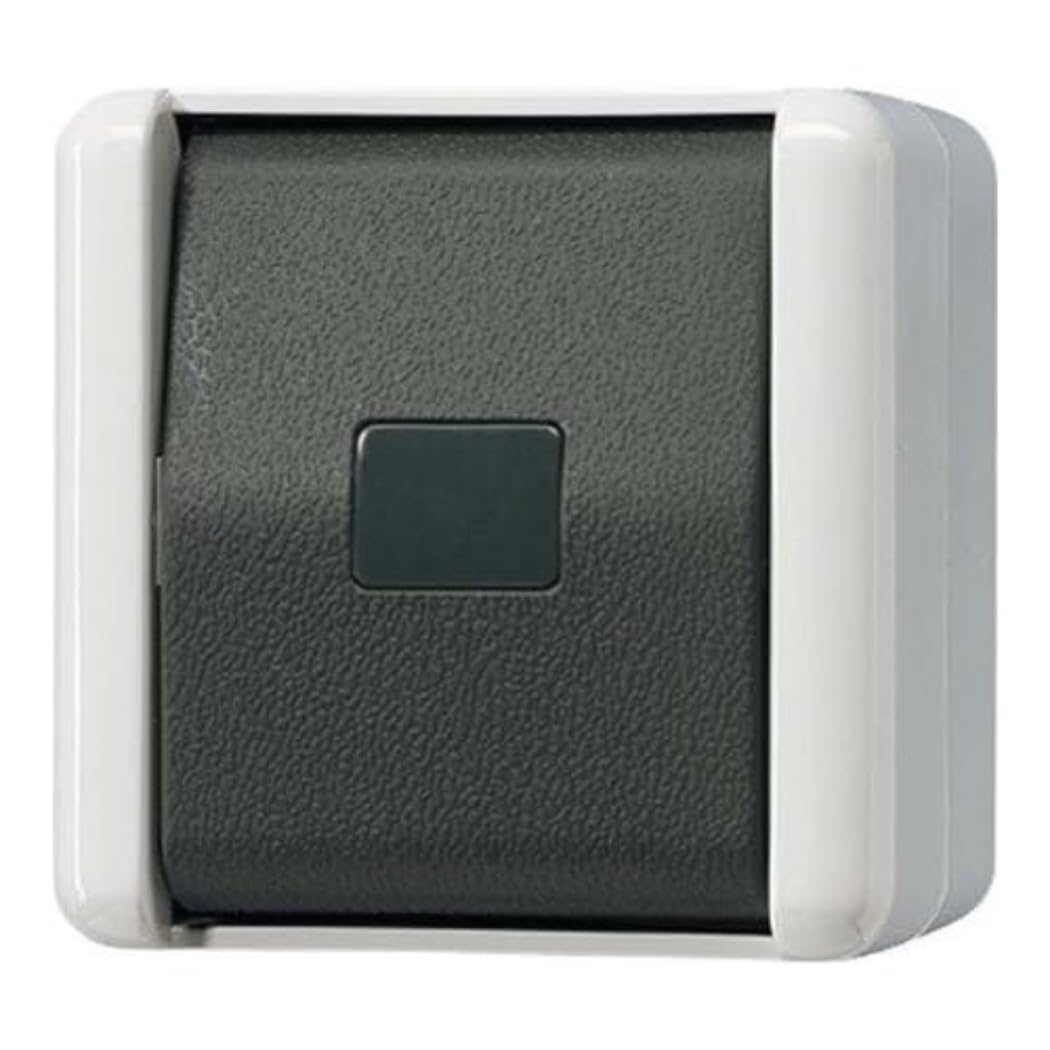 Bouton-Poussoir Jung 834 W Interrupteur Poussoir 1 Broches Contact Lumineux
