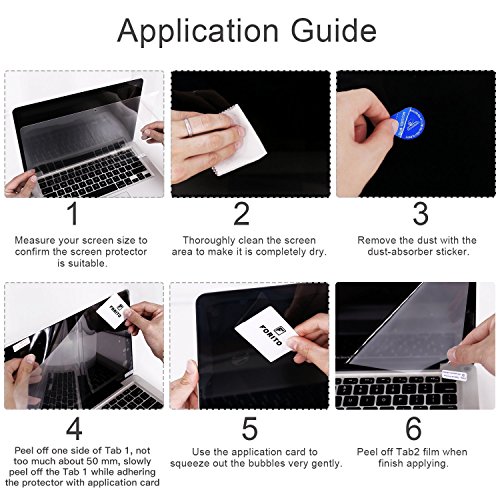 F Forito [2 Pack] 14" Anti Glare Screen Protector Compatible With Hp Pavilion 14 /Hp Chromebook 14 /Hp Stream 14 /Lenovo Flex 14 Inch/Acer Chromebook 14 /Acer Aspire 14 /Asus Vivobook 14 #TOP5