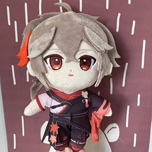Jogo Anime Figura Genshin Impacto Boneca de Pelúcia Brinquedo 20cm Kaedehara Kazuha Cosplay Fofo Mac