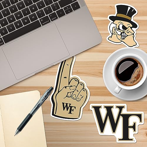 Image of Wake Forest University 9ct Vinyl Large Deluxe Stickers Variety Pack - Laptop, Water Bottle, Scrapbooking, Tablet, Skateboard, Indoor /Outdoor - Set of 9