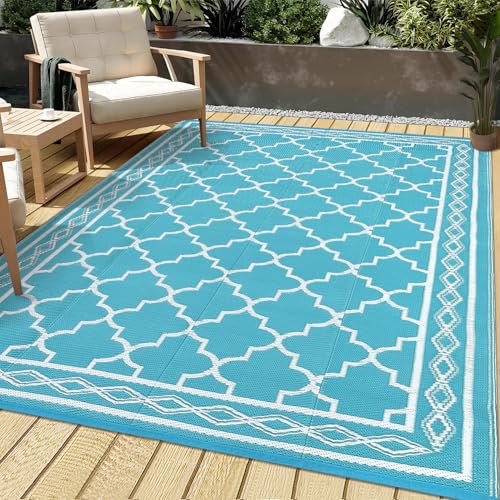 GAOMON Outdoor Rug for Patio Reversible Plastic Camping Rugs