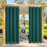 tende da esterno, tenda da esterno impermeabile con occhielli, tenda per gazebo da esterno adatto a balconi, pergolati e terrazzi per protezione solare e privacy (1 pezzo | 132x213cm,verde scuro)