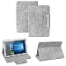 Produktbild NAUC Filz Hülle kompatibel mit Samsung Galaxy Tab S9 11.0 Tablet umweltfreundlichem Filz praktischer Standfunktion Schutztasche Stand Tasche Cover Case, Farben:Hell Grau