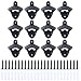 Homend 12pcs Cast Iron Wall Mount Bottle Openers, Mounting Hardware Included, Vintage Rustic Bar(Wood Block is not Included)