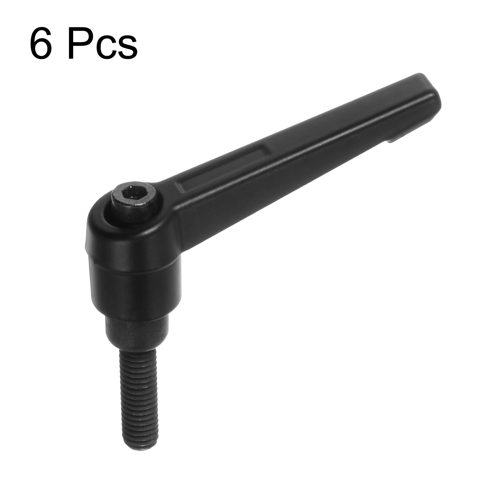 QUARKZMAN 4x Klemmhebel M8 X 20mm – Verstellbare Griffe Aus Edelstahl 304 Mit Schnellverschluss-Ratsche, 62mm Hebellänge, Schwarz