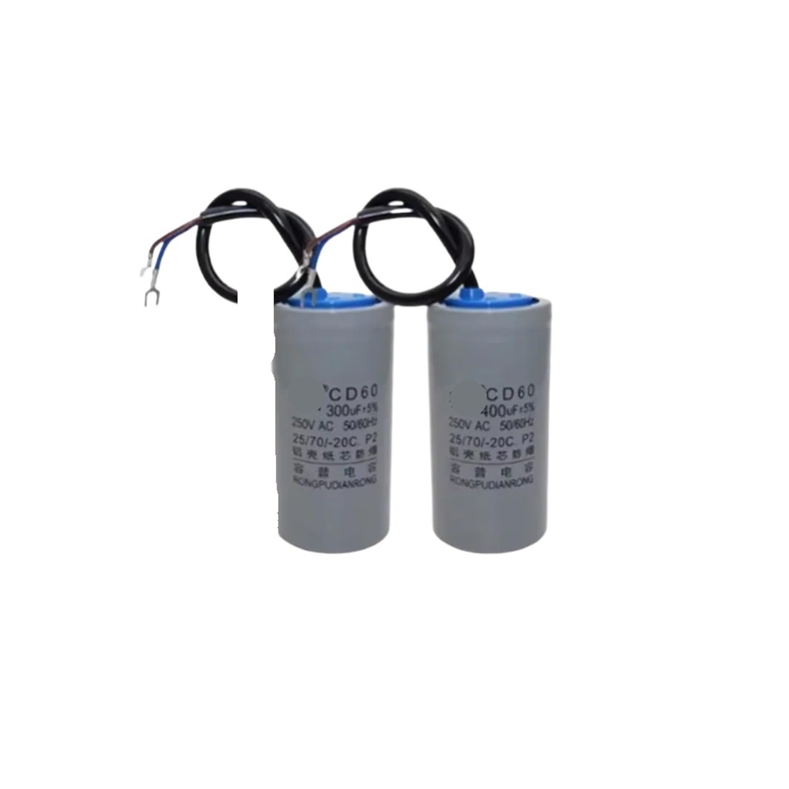 LEOTNNDQ 1pcs CD60 Capacitors 250V 450V 50UF 75UF 100UF 150UF 200UF 250UF 300UF 350UF 400UF 450UF 500UF(450V 300UF)