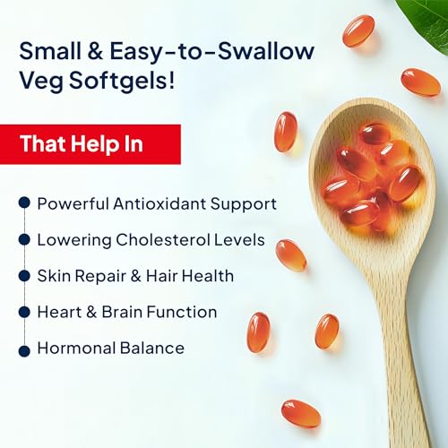 Image of Miduty Mixed Tocopherols & Tocotrienols - Full Spectrum Vitamin E Supplement - With Sunflower & Sea Buckthorn Oil - Natural Antioxidant Support for Skin, Heart & Brain Wellness - 30 Veg Softgels