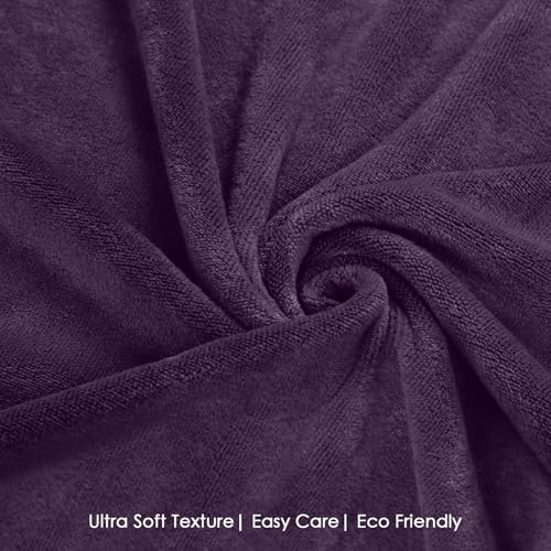 Image of HOUSSE Premium Microfiber Bath Towel | Large 75x150cm Quick Dry Towels for Women Men & Kids |Soft Plush 550 GSM | Ultra Absorbent for Home Swimming Sports & Travel (Wine)