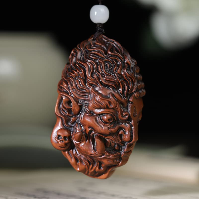 Amazon｜仏像 柘植 つげ 木彫り お守り 彫刻 キーホルダー 開運 金運 