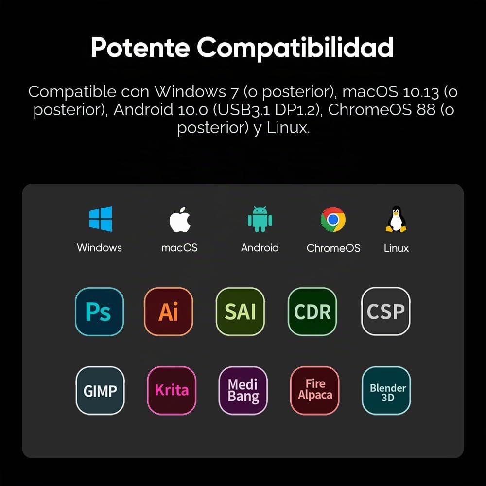 XPPen Artist Pro 22 Gen2 Tableta gráfica con Pantalla 2.5K con Mini Teclado | Tableta gráfica Dibujo Digital de 22 pulgadas con Lápiz de 16K Niveles, Soporte Incluido