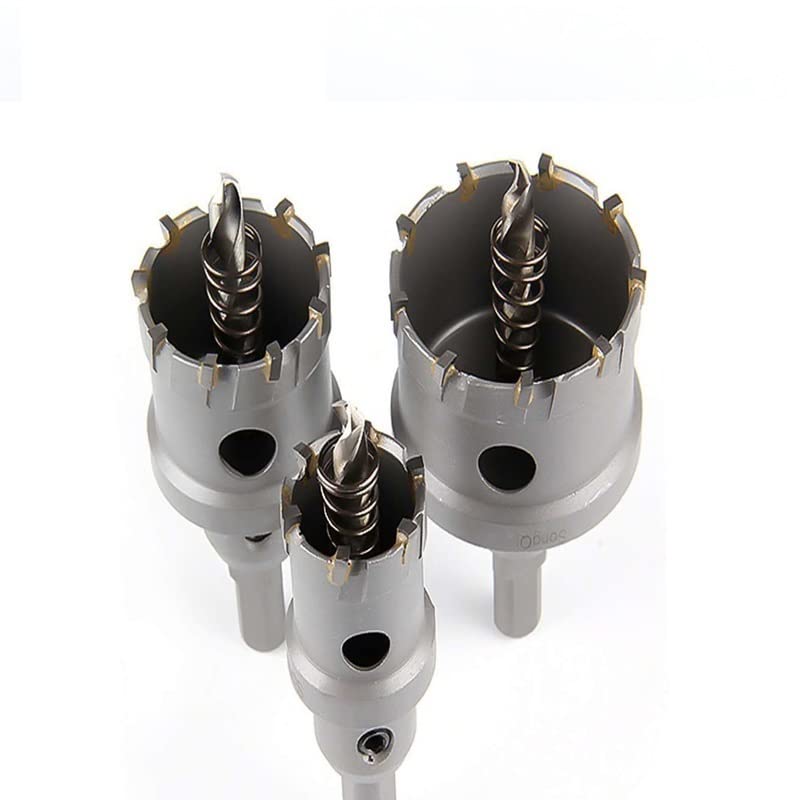 1PC 16-65mm Core Hole Saw Carbide Tip TCT Drills for Steel Carbide Metal Cutter Tool Thick Steel Plates Drilling(20mm)