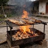 CIYODO Naturalnych Wiórów Do Wędzenia z Drewna Cyprysowego Do Grilla i Wędzarni Zapewniające Aromatyczny Dym Kiełbas i Boczku